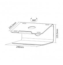 Support Pc Portable NewStar - Travailler sans douleurs aux cervicales