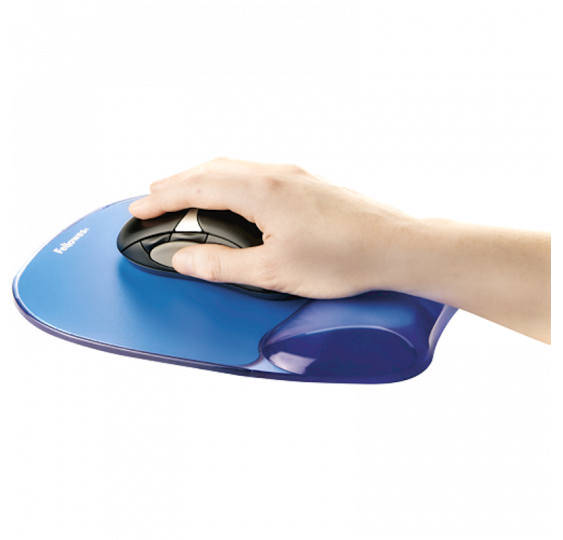 Tapis souris ergonomique GEL CRYSTAL™ BLEU 3
