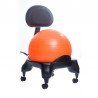 Chaise ergonomique avec ballon Tonic Chair® Confort orange 3