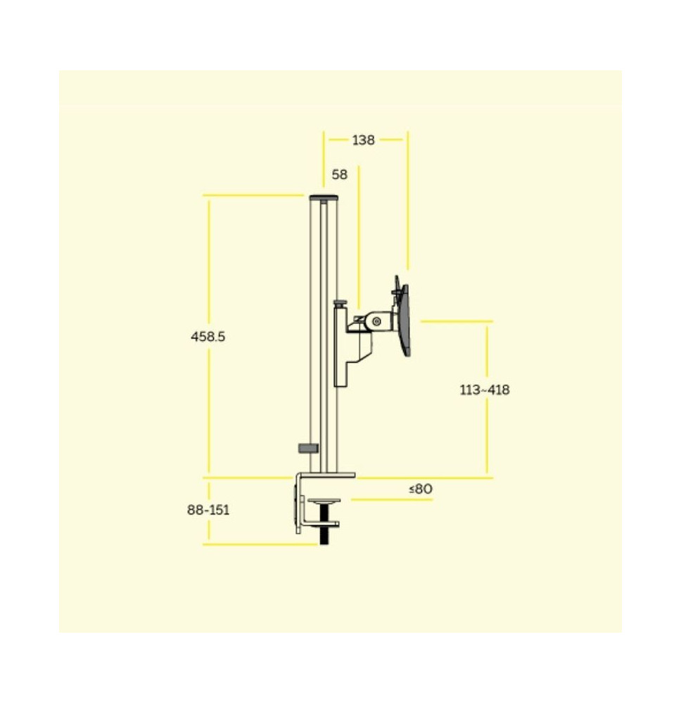 Filex Galaxy Modular compact - support d'écran