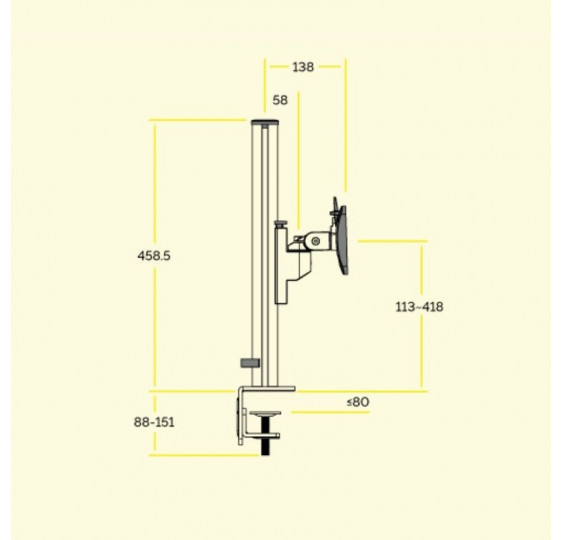 Filex Galaxy Modular compact - support d'écran