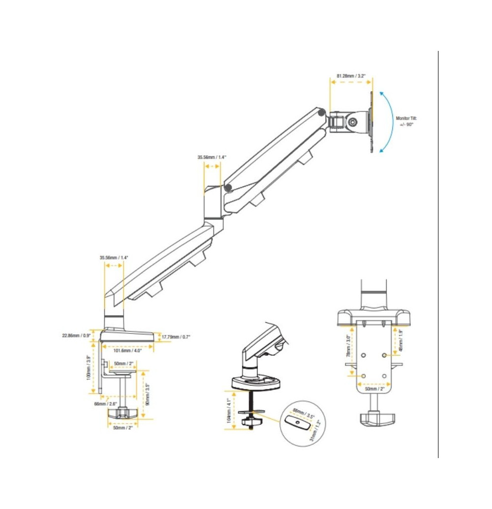 Eppa™ Simple Bras porte-écran