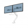 Bras porte-écran double à barre transversale Eppa™ - blanc 2