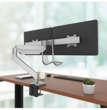 Bras porte-écran double à barre transversale Eppa™ - silver 3