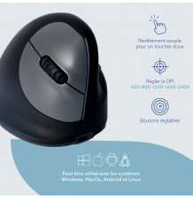 Souris ergonomique R-GO HE SOURIS 19
