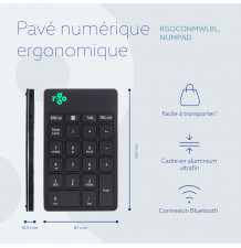 Numpad Break R-Go noir sans fil