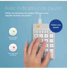 Numpad Break R-Go blanc filaire 5