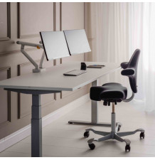 Support Ecran BE Flexible Dual blanc