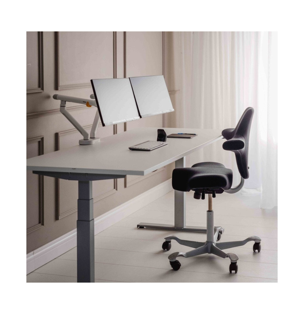 Support Ecran BE Flexible Dual blanc