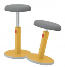 Tabouret Ergo Cosy 2 en 1 Leitz jaune  2 positions