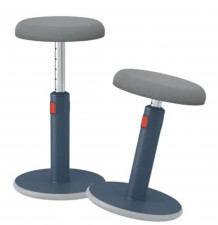 Tabouret Ergo Cosy 2 en 1 Leitz gris 2 positions