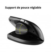 Souris verticale Unimouse - support de pouce réglable Souris verticale Unimouse - support de pouce réglable