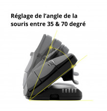 Souris verticale Unimouse - souris ergonomique avec angle réglable Souris verticale Unimouse - souris ergonomique avec angle réglable