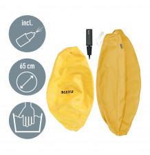 Siège ballon de bureau 65 cm couleur jaune à gonfler