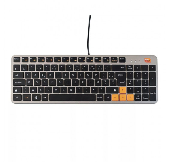 Clavier filaire X-Per - Clavier compact Azerty - Avec Pavé Numérique