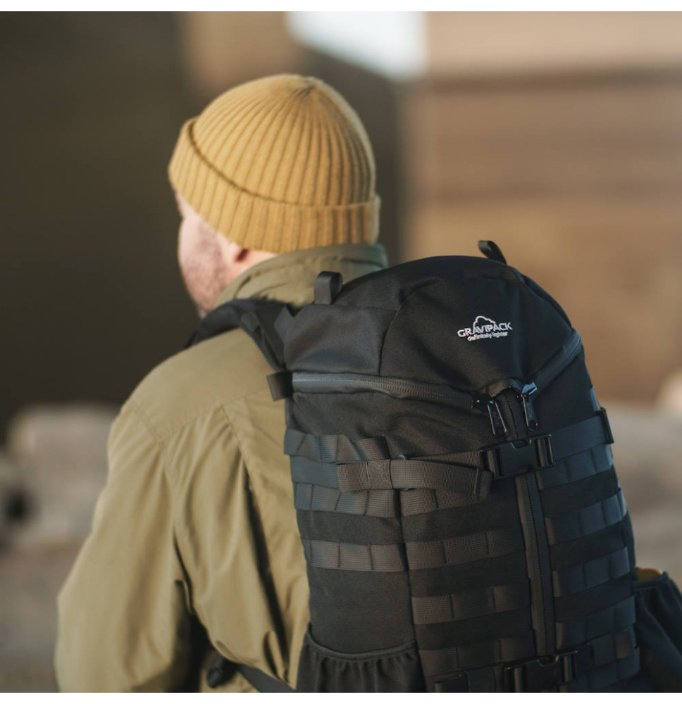 Sac Tokyo avec exosquelette Gravipack sur le dos