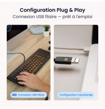 Clavier BALANCE filaire ou sans fil - Clavier ergonomique 7