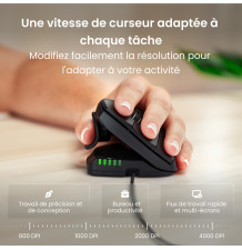 Souris verticale Unimouse - souris ergonomique explications 5