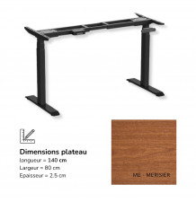 Bureau assis-debout électrique FlexMove E3S – Réglage en hauteur