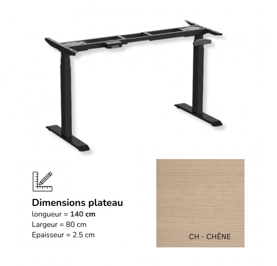 FlexMove E3S - Bureau assis-debout électrique réglable en hauteur
