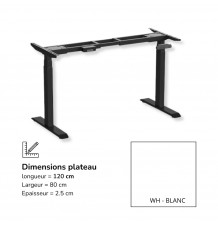 Bureau assis-debout électrique FlexMove E3S – Réglable en hauteur
