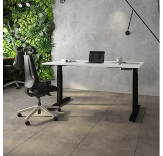 FlexMove E3S - Bureau assis-debout électrique réglable en hauteur pied noir