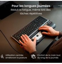 RollerMouse Red - Souris centrale filaire  vue plongeante