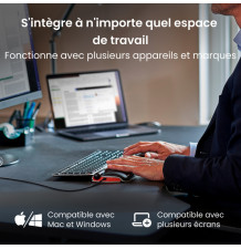 RollerMouse Red - Souris centrale filaire  au bureau