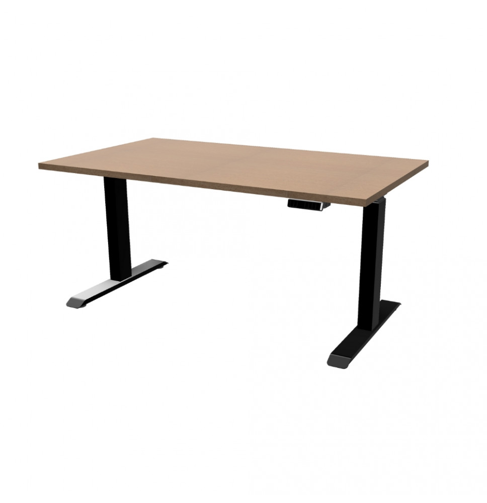 FlexMove E3S - Bureau assis-debout électrique réglable en hauteur hetre