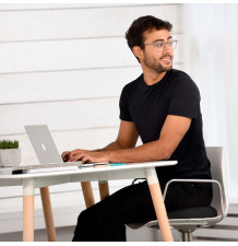 Coussin ballon d'assise dynamique Sissel® SITFIT - 33 cm noir au bureau