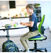 Coussin ballon d'assise dynamique Sissel® SITFIT - 33 cm - bleu enfant