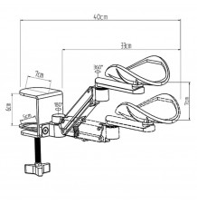 Repose avant-bras réglages