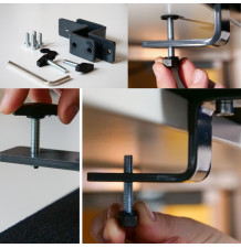 l'attache du support