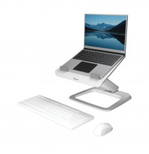 Support Pc Portable Hana™ LT blanc avec clavier et souris verticale
