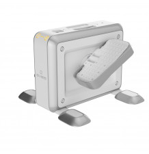 Eveia - premier* - Le pédalier de bureau couleur blanc argent