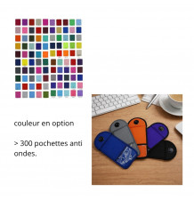 PACK DE 30 POCHETTES ANTI ONDES couleurs
