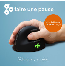 R-Go HE Break – Souris ergonomique verticale sans fil 3-en-1- pour la pause